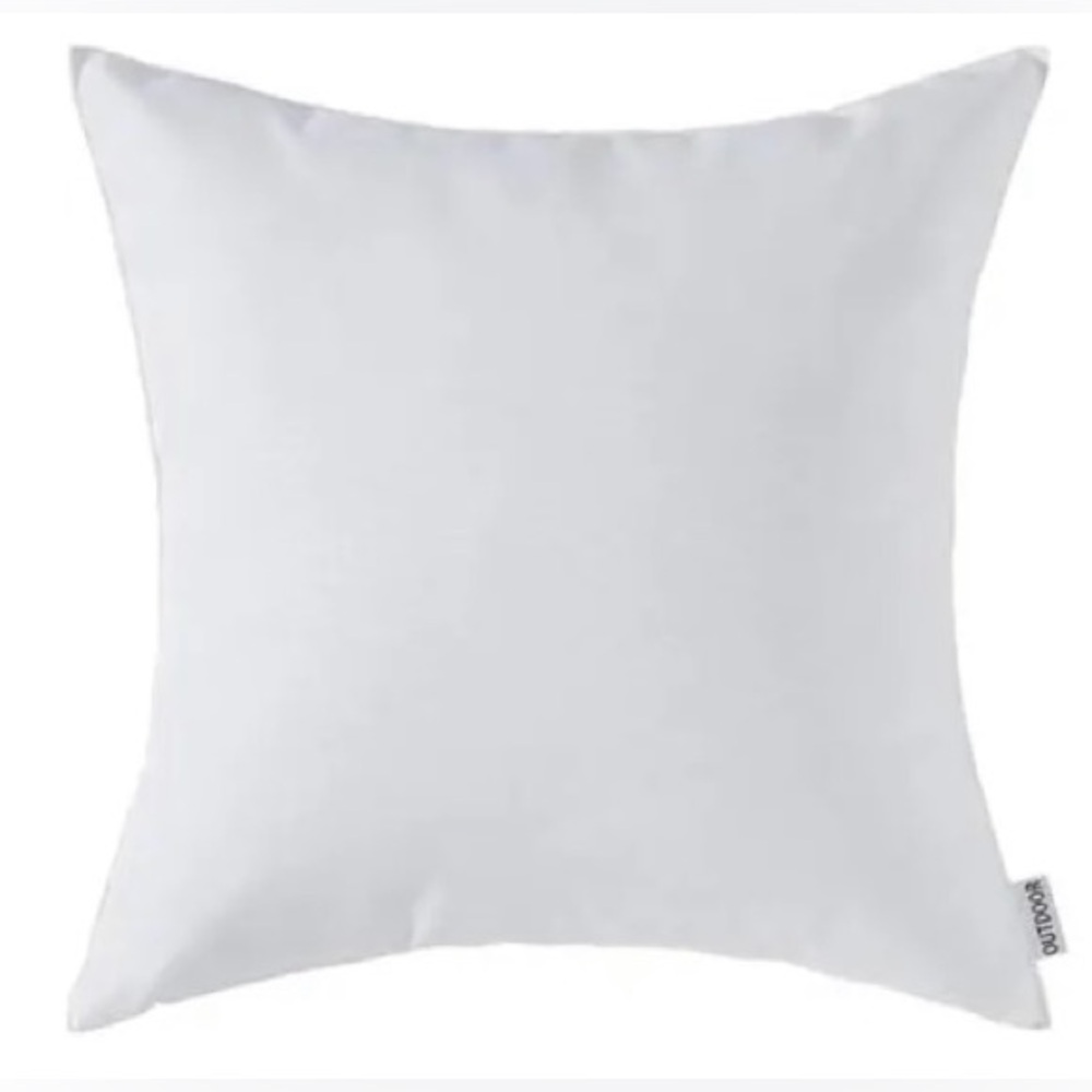 Mulee White Outdoor Waterproof Pillow Cover
